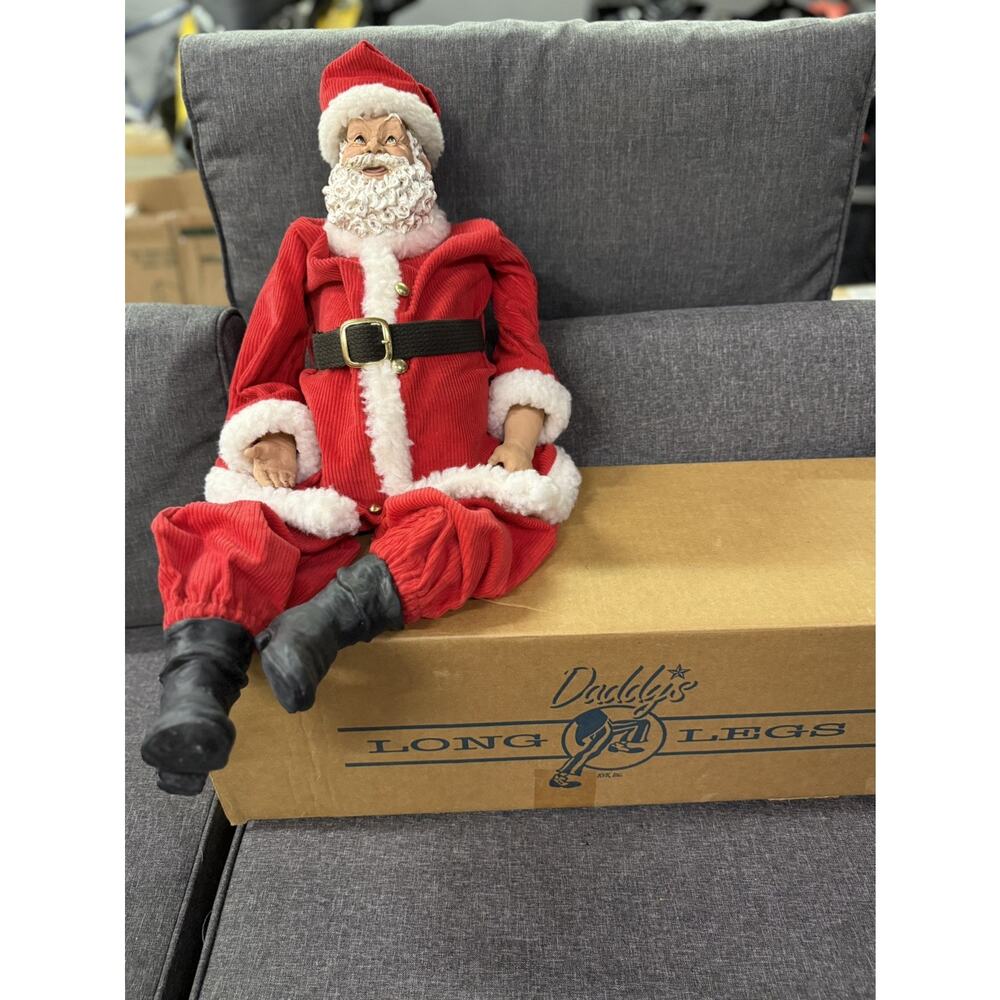 Daddy’s Long Legs White Santa ‘95, DLS05W by Karen Germany WITH ORIGINAL BOX